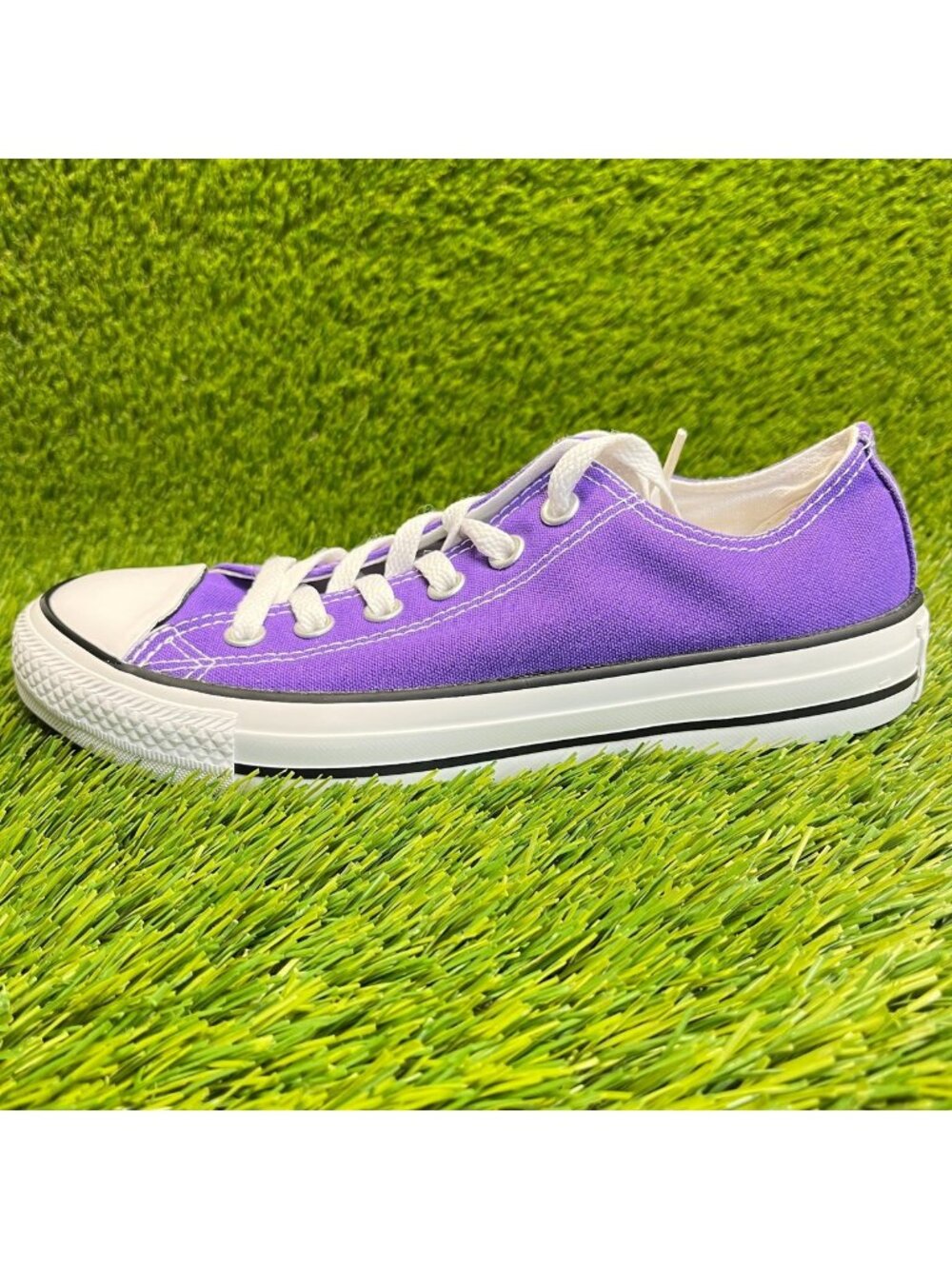 Converse Chuck Taylor All Star Low Womens Size 7 Purple Athletic Shoes Sneakers - Picture 3 of 9